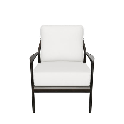 Castelle Berkeley Cushioned Lounge Chair 3D model (Antique Auburn frame, Bergen Beige fabric) - drag to rotate