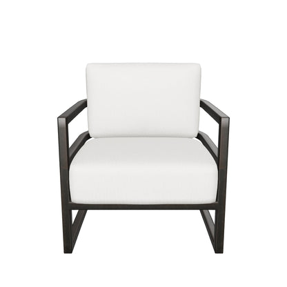 Castelle Gala Cushioned Lounge Chair 3D model (Antique Auburn frame, Bergen Beige fabric) - drag to rotate