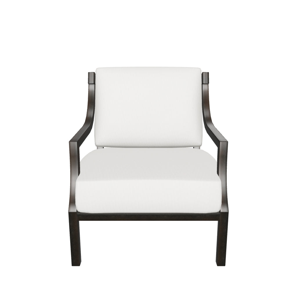 Castelle Nicoya Cushioned Lounge Chair 3D model (Antique Auburn frame, Bergen Beige fabric) - drag to rotate