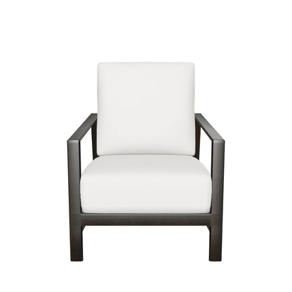 Castelle Prism Cushioned Lounge Chair 3D model (Antique Auburn frame, Bergen Beige fabric) - drag to rotate
