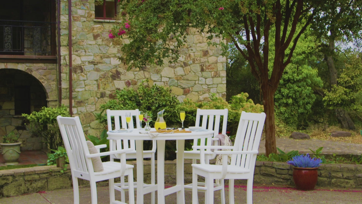 POLYWOOD Vineyard Bar Arm Chair