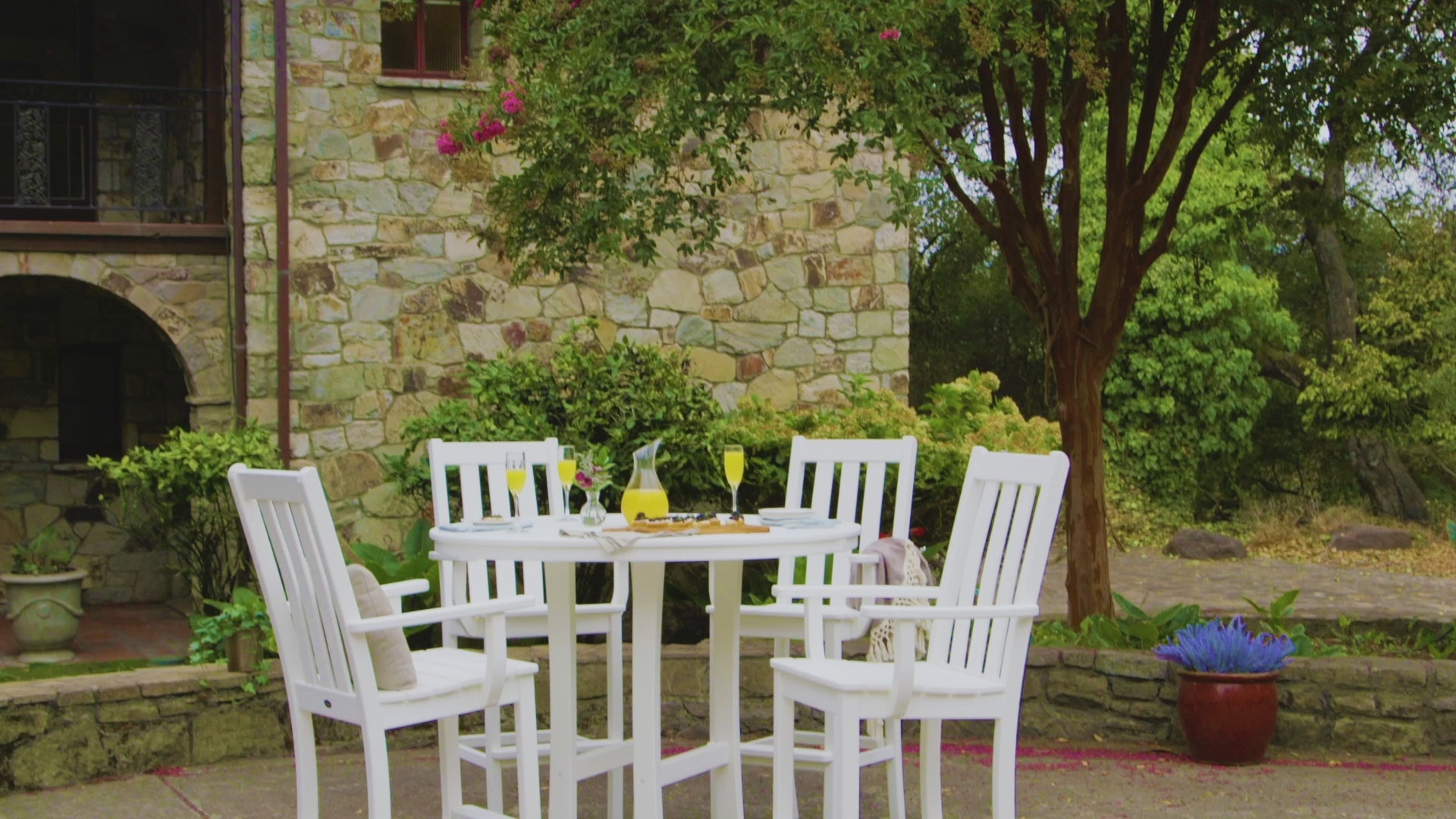 POLYWOOD Vineyard Bar Arm Chair