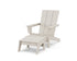 POLYWOOD Modern Studio Adirondack Chair with Ottoman in Sand