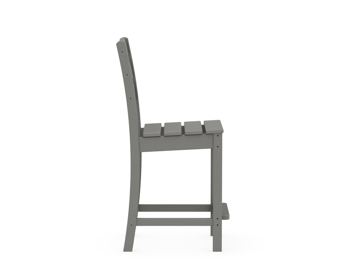 POLYWOOD Lakeside Counter Side Chair angle view