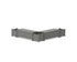 POLYWOOD 48" Nautical L-Shaped Planter Storage Bench Corner Set in Slate Grey