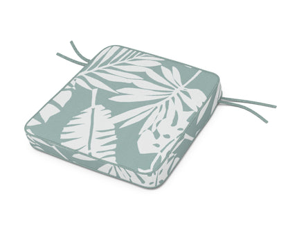 POLYWOOD Acadia Dining Arm Seat Cushion in Leaf Glacier Spa