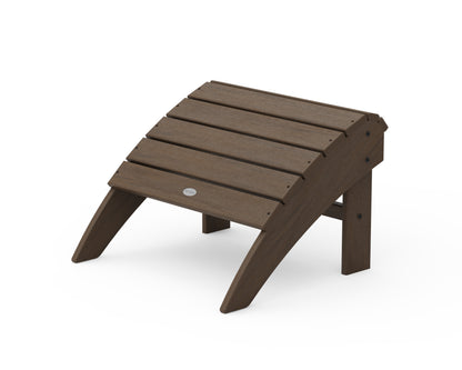 POLYWOOD Vineyard Curveback Adirondack Ottoman in Kona
