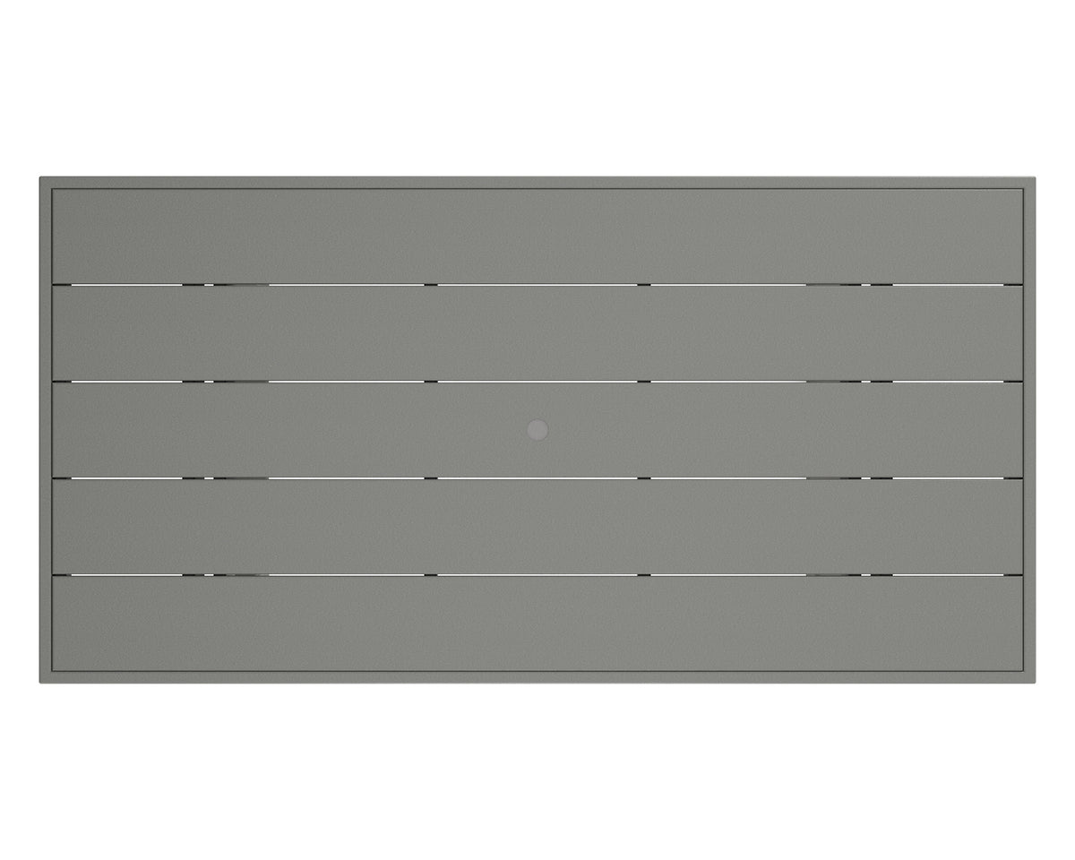 POLYWOOD product angle view in Slate Grey