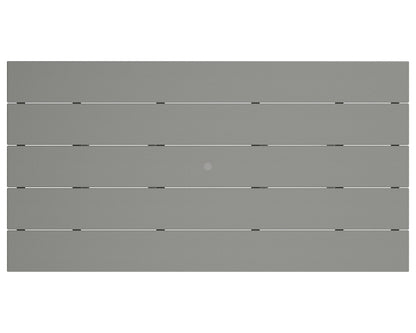 POLYWOOD product angle view in Slate Grey