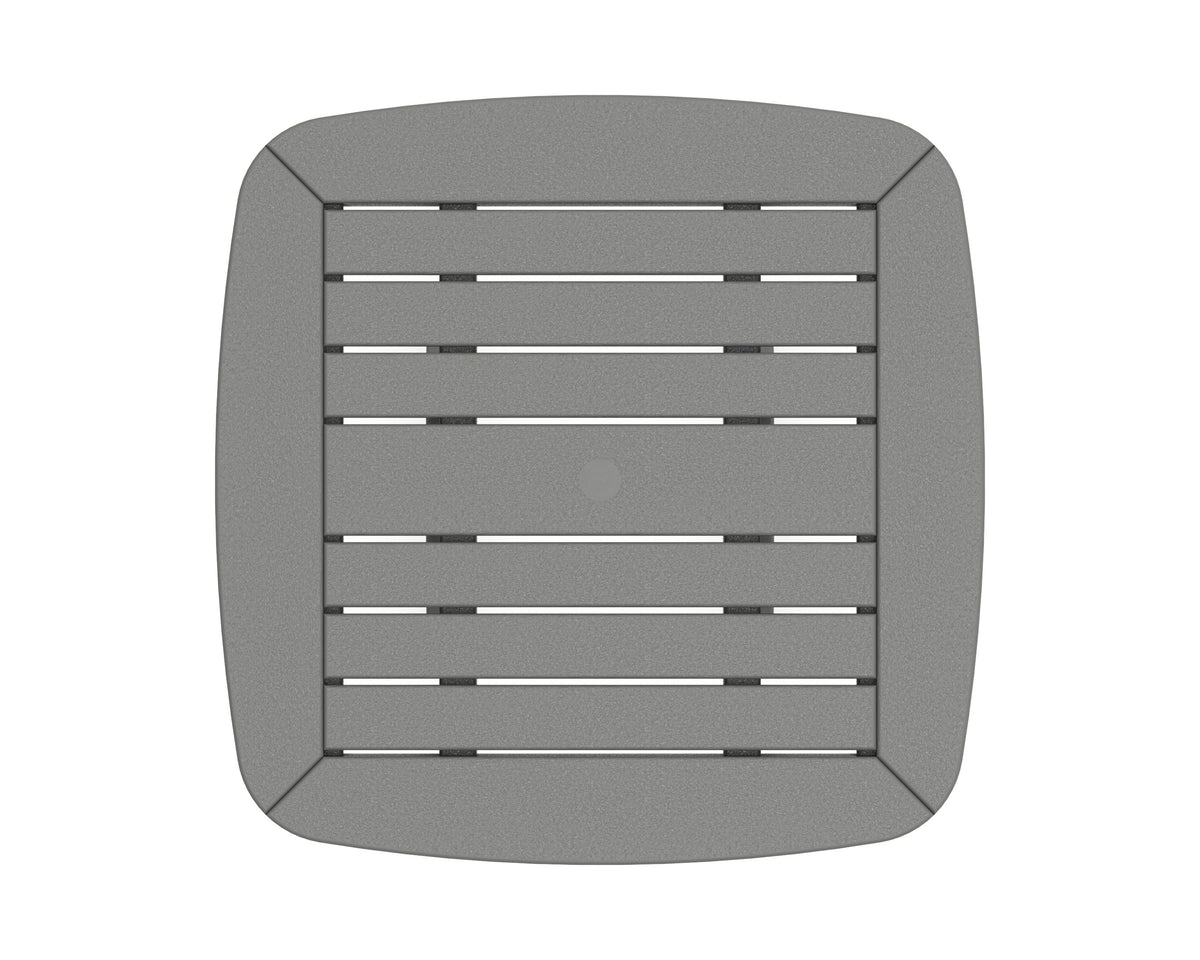 POLYWOOD product angle view in Slate Grey