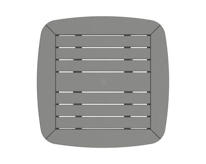 POLYWOOD product angle view in Slate Grey