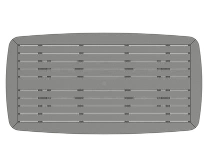 POLYWOOD product angle view in Slate Grey