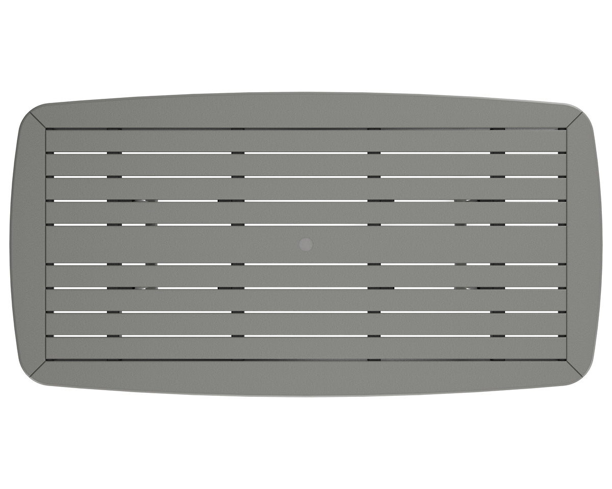 POLYWOOD product angle view in Slate Grey