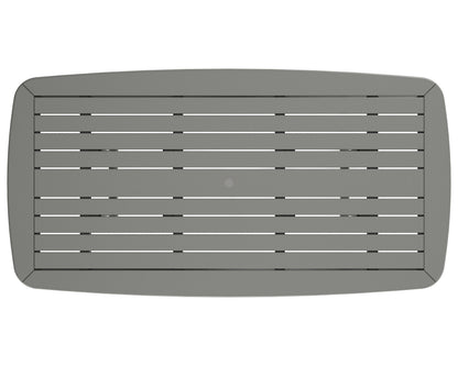 POLYWOOD product angle view in Slate Grey