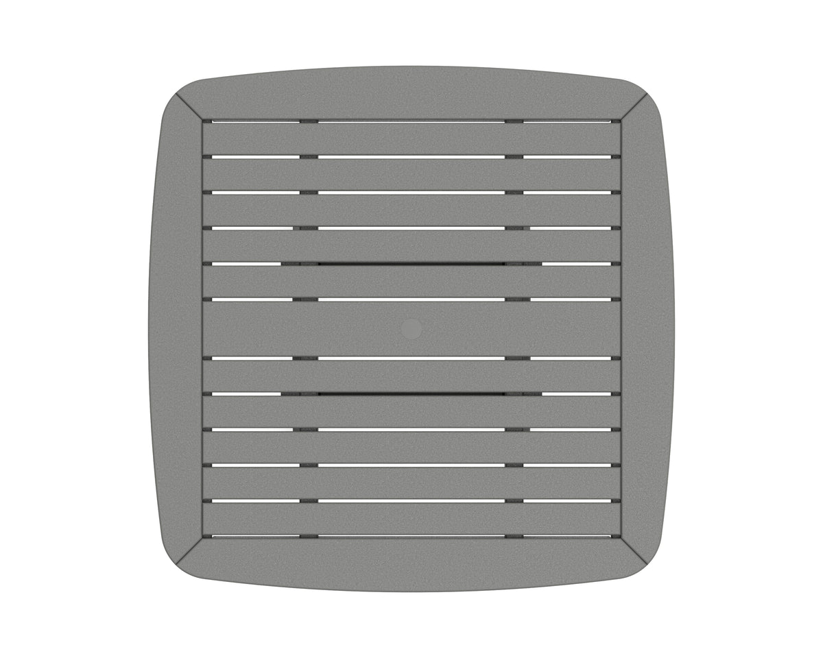 POLYWOOD product angle view in Slate Grey