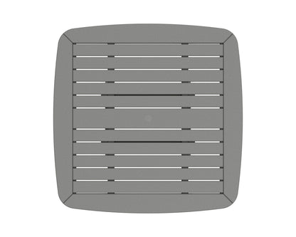 POLYWOOD product angle view in Slate Grey