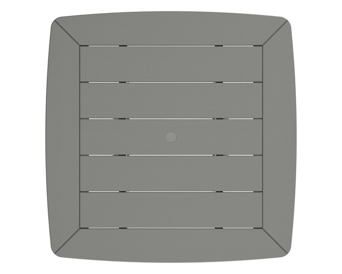 POLYWOOD product angle view in Slate Grey