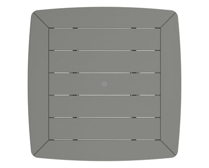POLYWOOD product angle view in Slate Grey