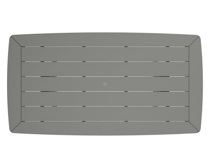 POLYWOOD product angle view in Slate Grey
