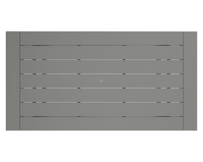 POLYWOOD product angle view in Slate Grey
