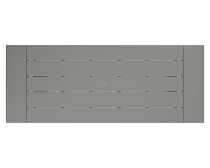 POLYWOOD product angle view in Slate Grey