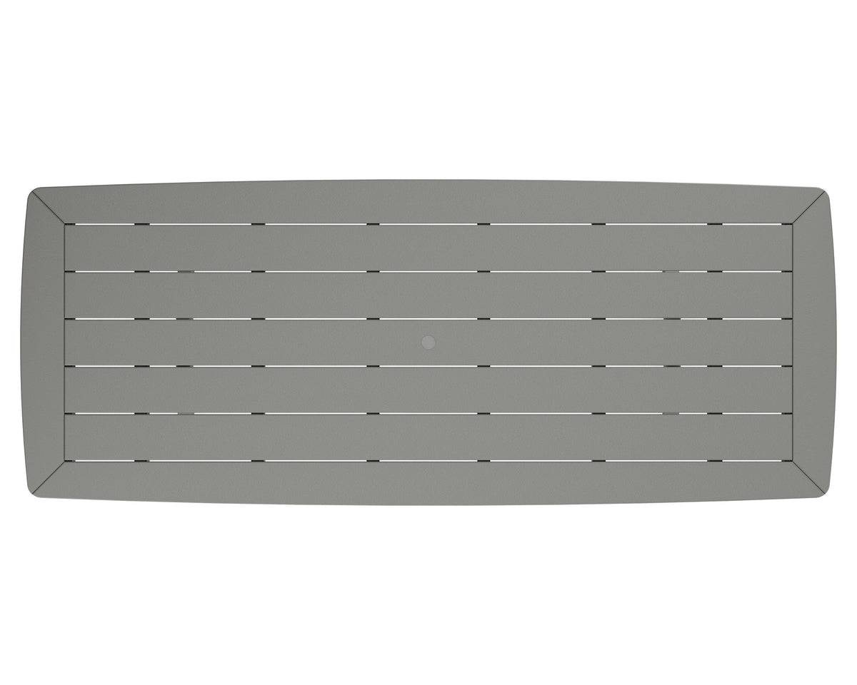 POLYWOOD product angle view in Slate Grey