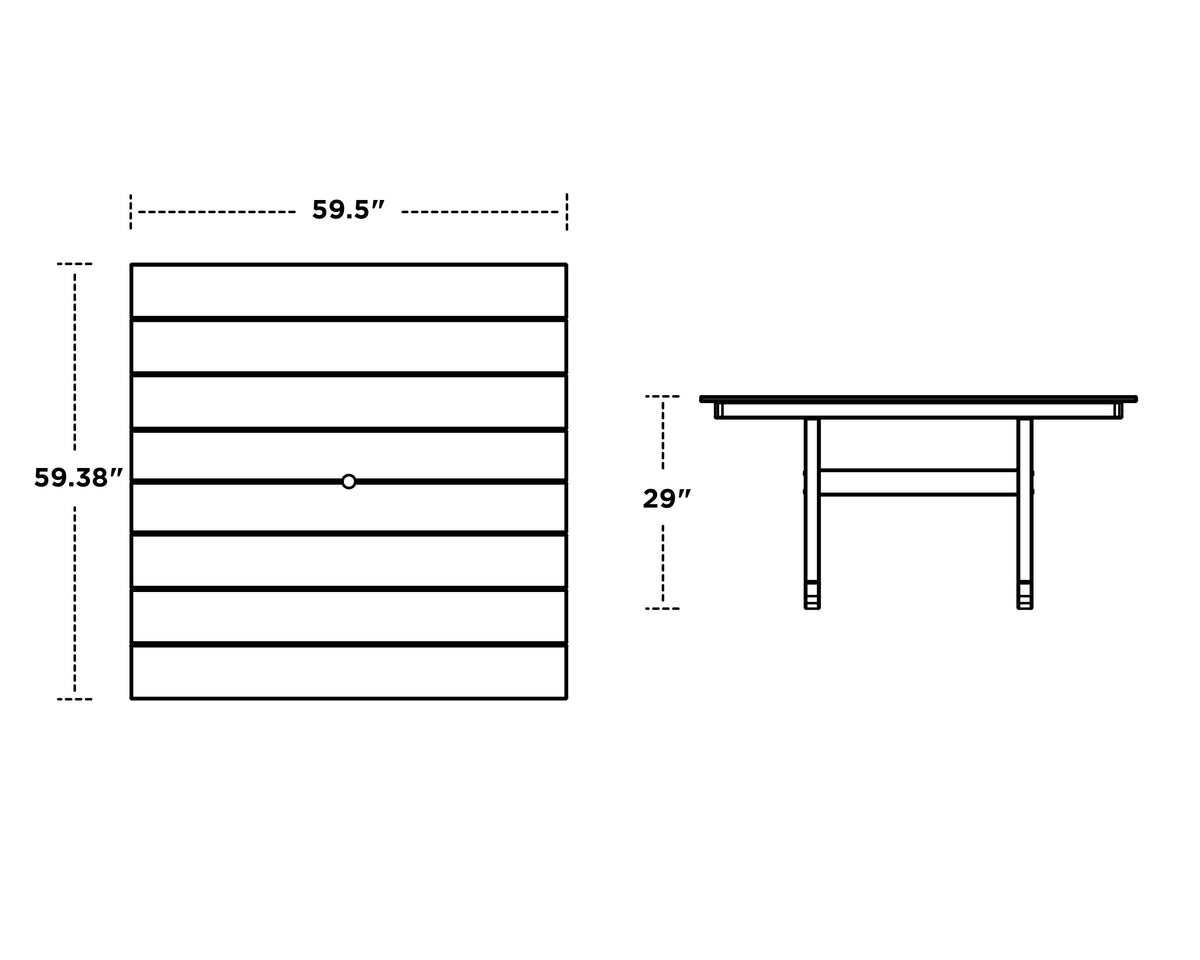 POLYWOOD dimensions diagram