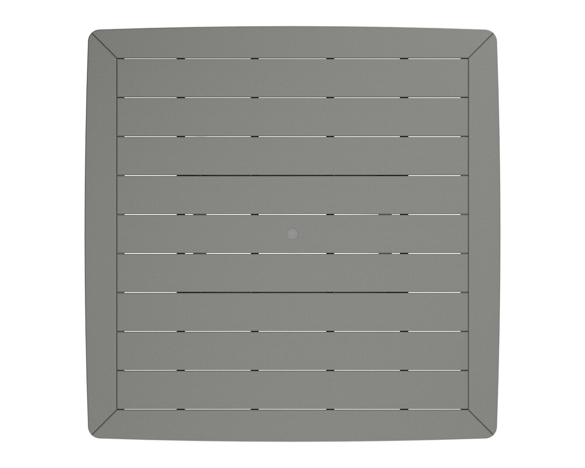 POLYWOOD product angle view in Slate Grey