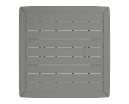 POLYWOOD product angle view in Slate Grey