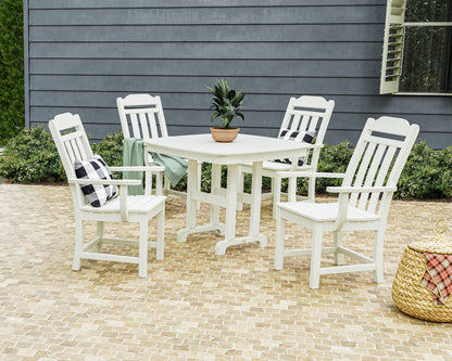 Lifestyle photo of the POLYWOOD Cottage 5-Piece Dining Set
