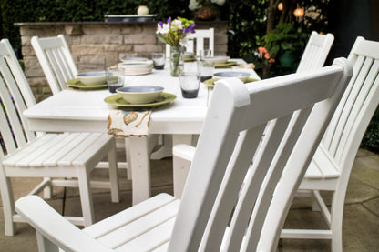 Detail photo of the POLYWOOD Vineyard 7-Piece Dining Set with Trestle Legs