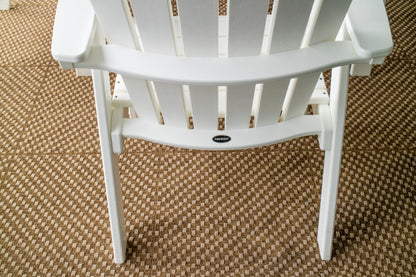 Detail photo of the POLYWOOD Nautical Curveback Adirondack 7-Piece Dining Set with Trestle Legs