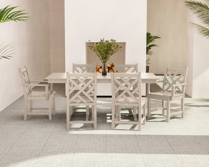 Lifestyle photo of the POLYWOOD Chippendale 7-Piece Farmhouse Dining Set