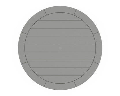 POLYWOOD product angle view in Slate Grey