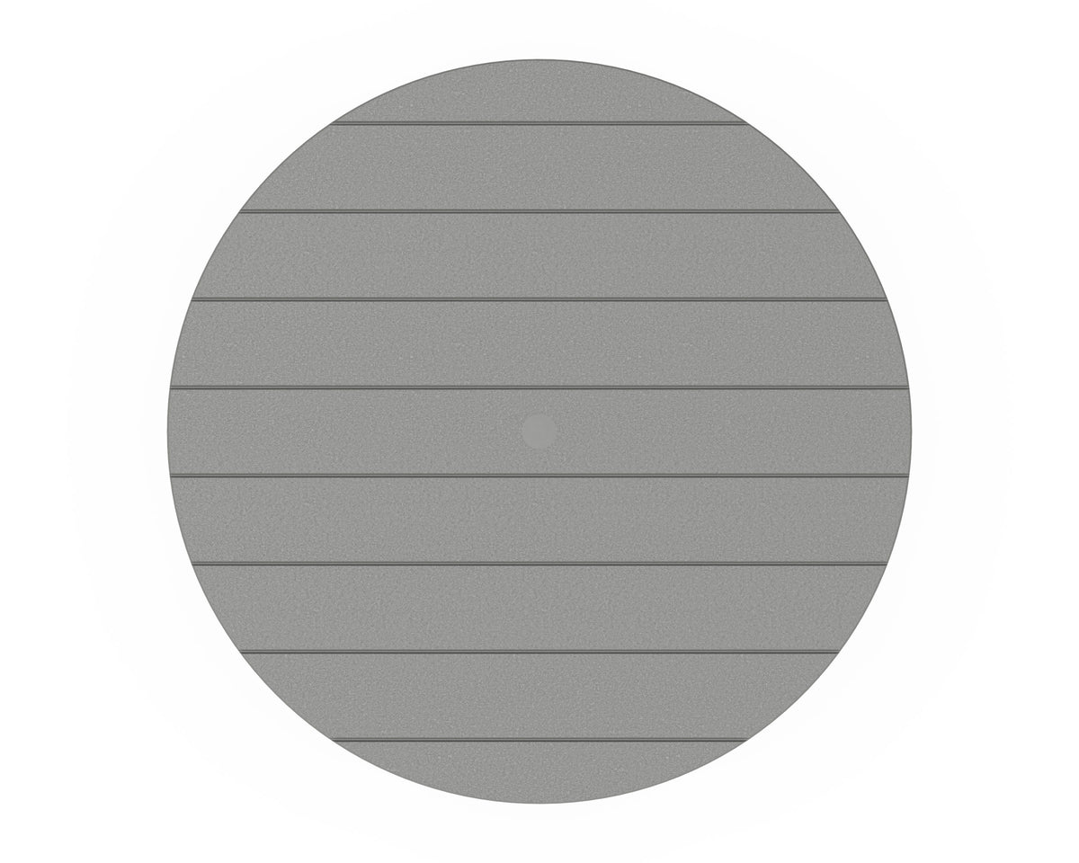 POLYWOOD product angle view in Slate Grey