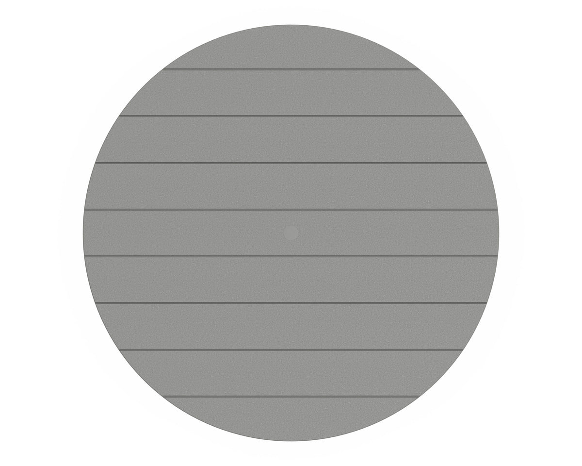 POLYWOOD product angle view in Slate Grey