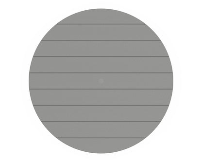 POLYWOOD product angle view in Slate Grey