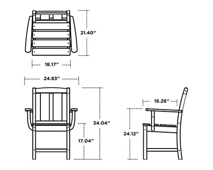 POLYWOOD dimensions diagram