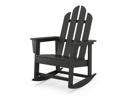 POLYWOOD Long Island Rocking Chair in Black