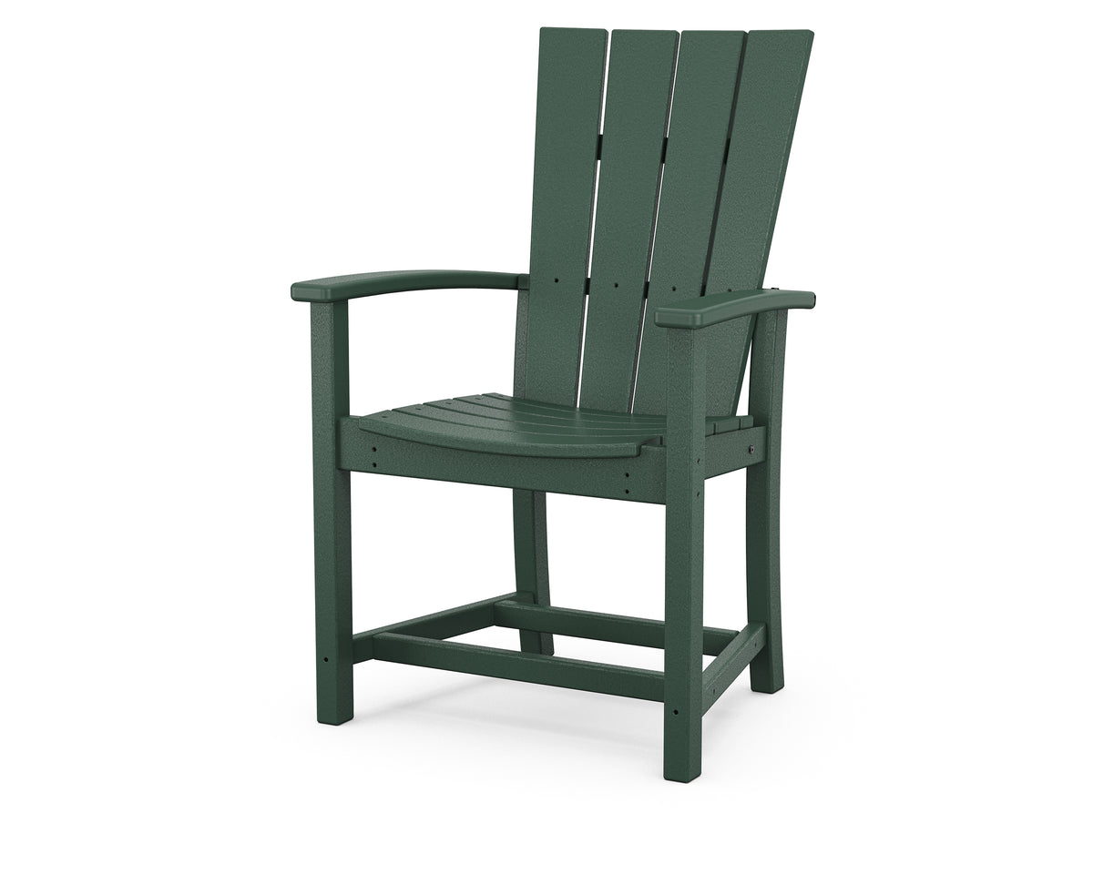 POLYWOOD Quattro Adirondack Dining Chair in Green