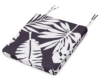 POLYWOOD EDGE Dining Cushion 19.5"D x 19.5"W x 2.5"H in Leaf Navy