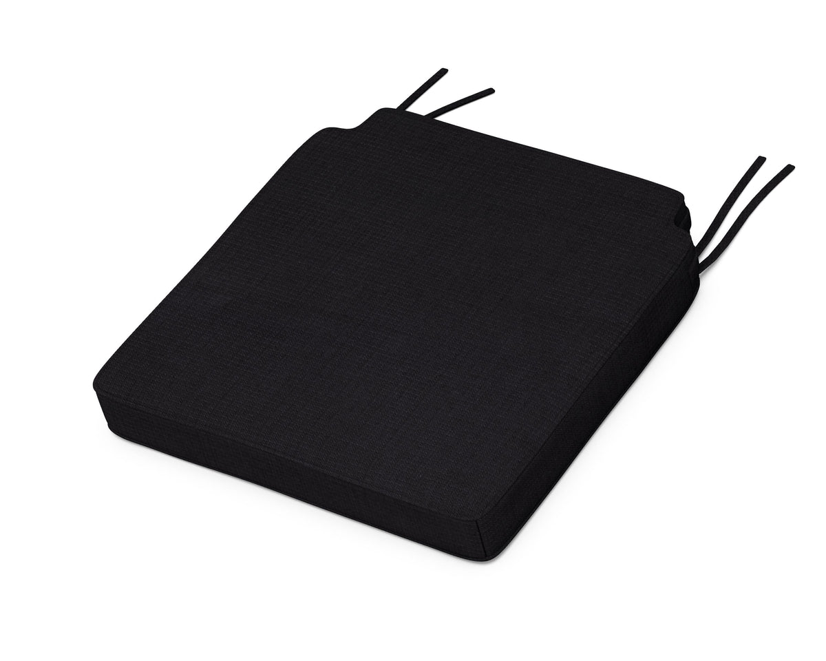 POLYWOOD Acadia Dining Side Seat Cushion in Midnight Linen