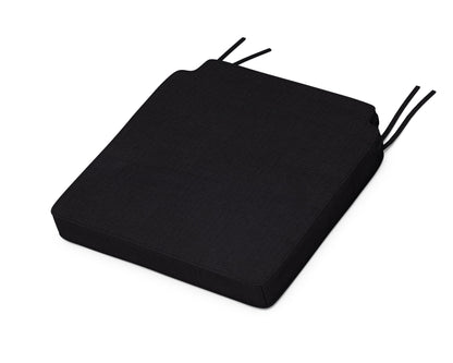 POLYWOOD Acadia Dining Side Seat Cushion in Midnight Linen