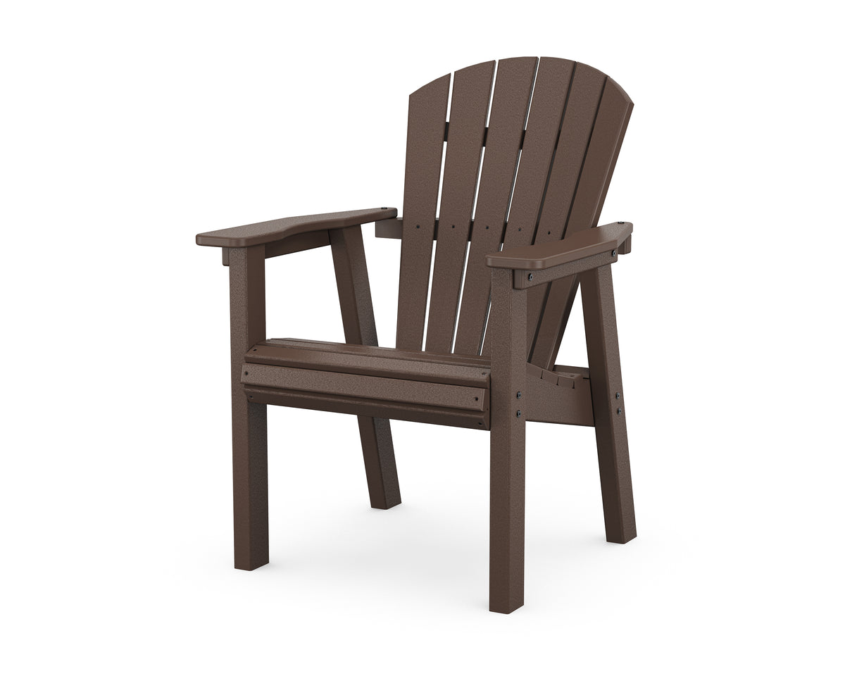 POLYWOOD Seashell Dining Chair in Mahogany