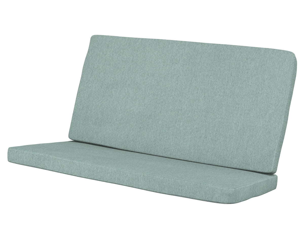 POLYWOOD Modern Loveseat Cushion in Glacier Spa