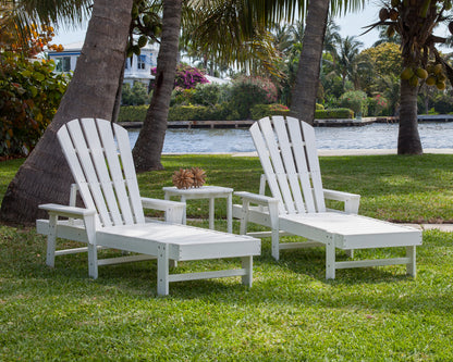 POLYWOOD South Beach Chaise 3-Piece Set in an outdoor setting