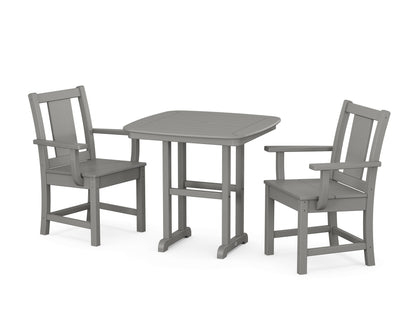 POLYWOOD Prairie 3-Piece Dining Set in Slate Grey