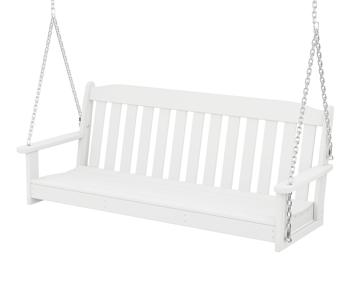 POLYWOOD Country Living 60" Swing in White