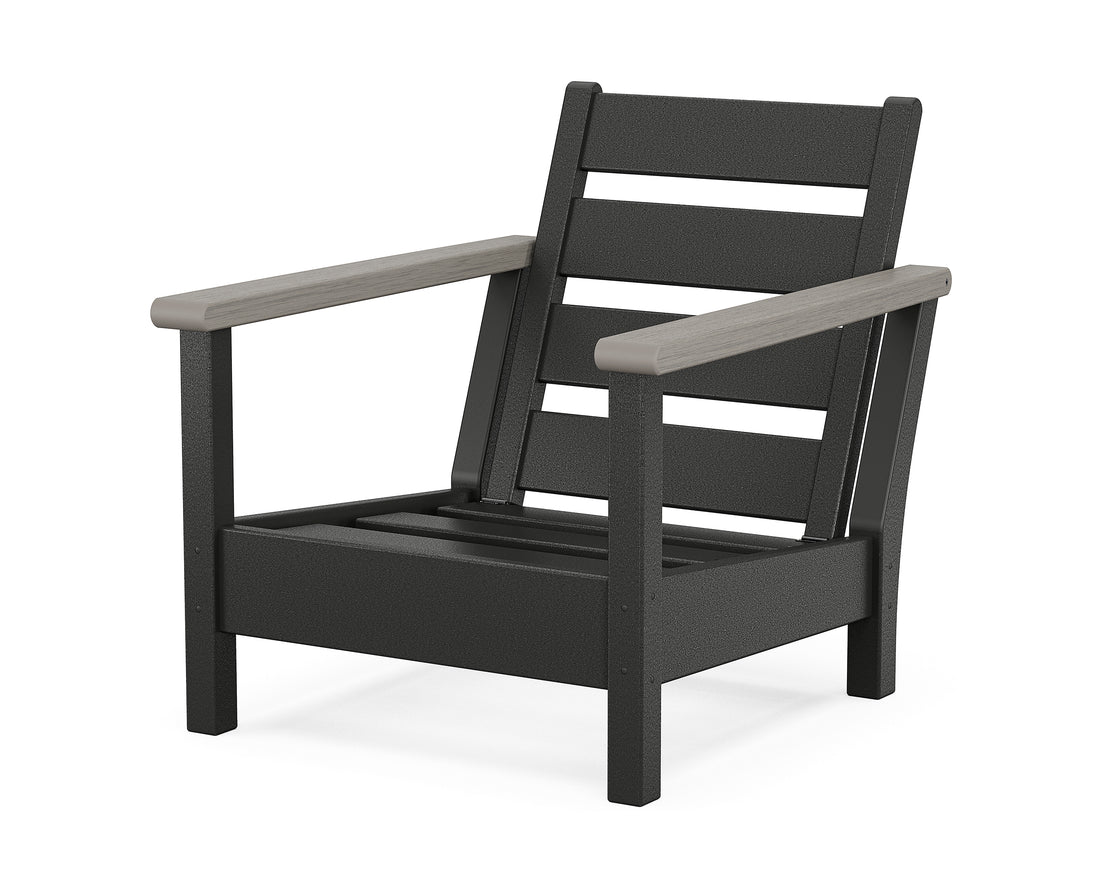 POLYWOOD Harbour Chair Frame in Black / Driftwood