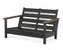 POLYWOOD Harbour Loveseat Frame in Black / Kona